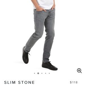 Mott & Bow slim gray jeans